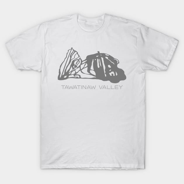 Tawatinaw Valley Resort 3D T-Shirt by Mapsynergy